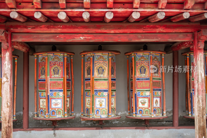 青海祁连县阿柔大寺景观