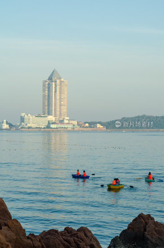 山东青岛城市海滨风光