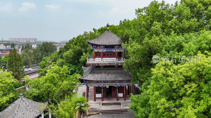 黄冈黄州东坡赤壁景区 航拍图