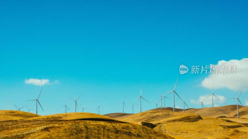 风力发电与自然风光  清洁能源