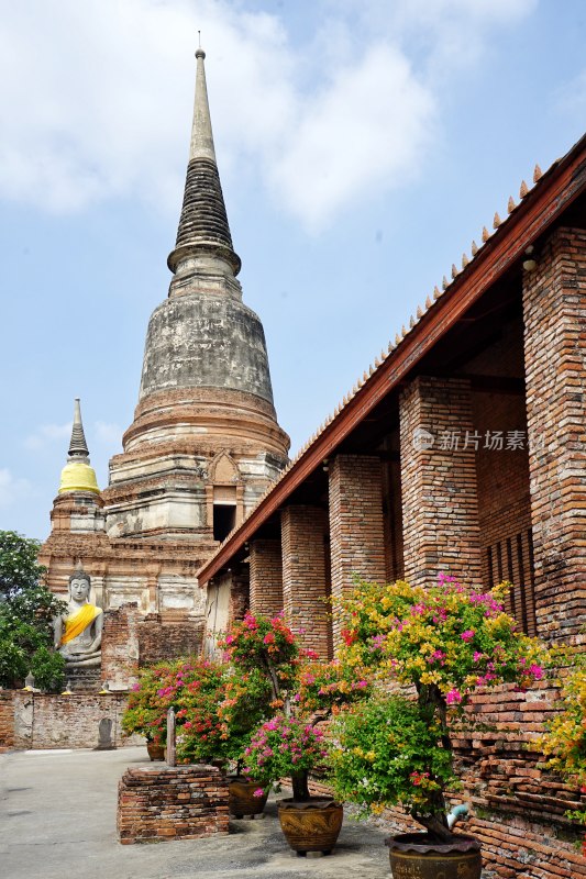 泰国大城府，亚柴蒙考寺