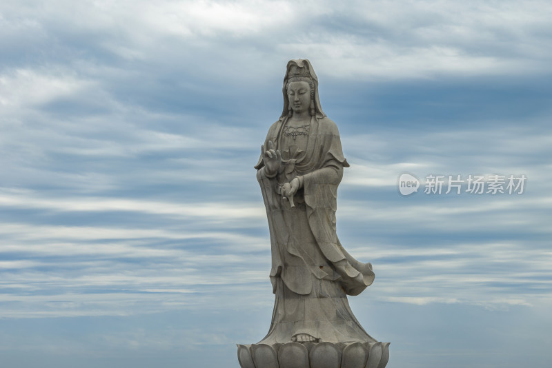 庄严慈悲观音像雕像福建泉州石狮黄金海岸