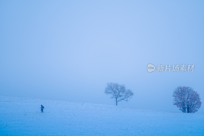 内蒙古坝上冬季风光