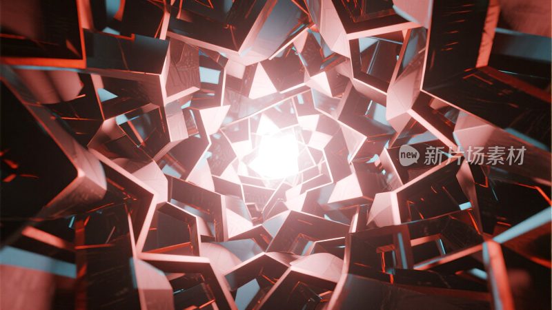 抽象几何光影空间素材