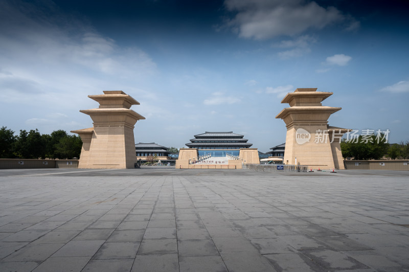 陕西历史博物馆秦汉馆展馆秦汉风格建筑外观