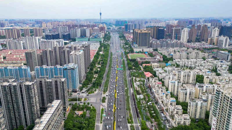 河南郑州城市风光航拍