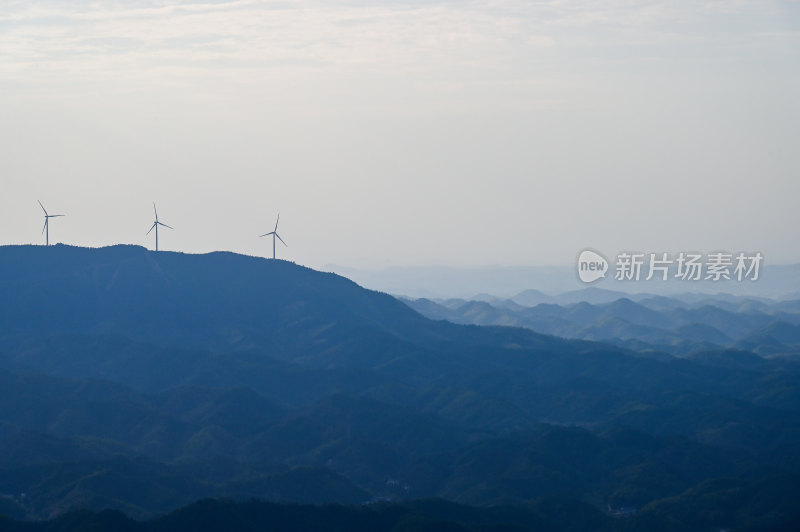 湖南蓬源仙风车山风光