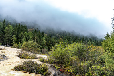 四川阿坝藏族羌族自治州黄龙风景区