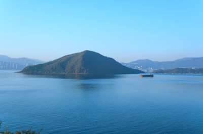 香港大埔大美督海景海岛自然风光