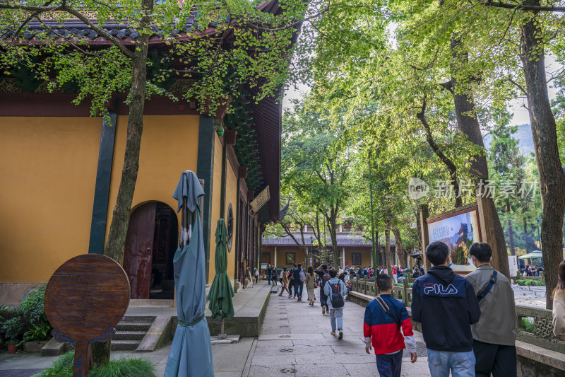 杭州西湖飞来峰灵隐寺千年古刹古建筑