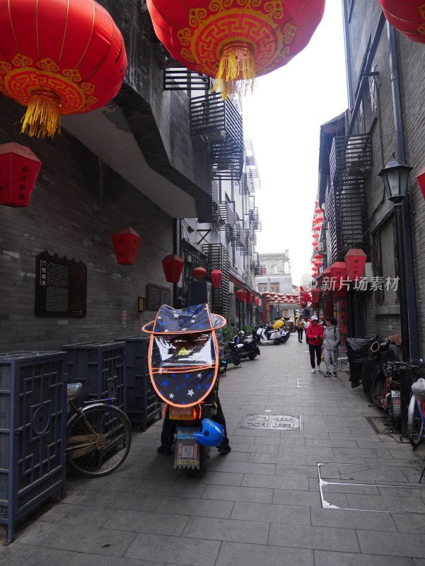 北京前门大街大栅栏街景