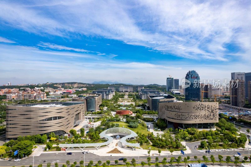 福建泉州市政府航拍图