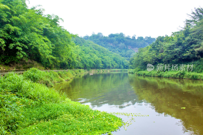 湖泊河流风景背景