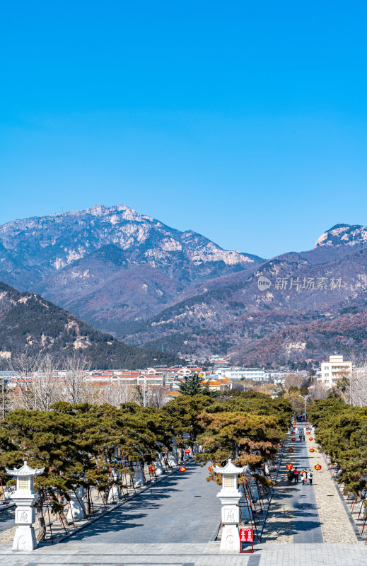 山东泰安岱庙景观岱庙看泰山