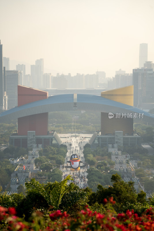 深圳市民中心广场腾讯企鹅