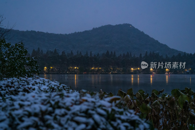 杭州里西湖雪景