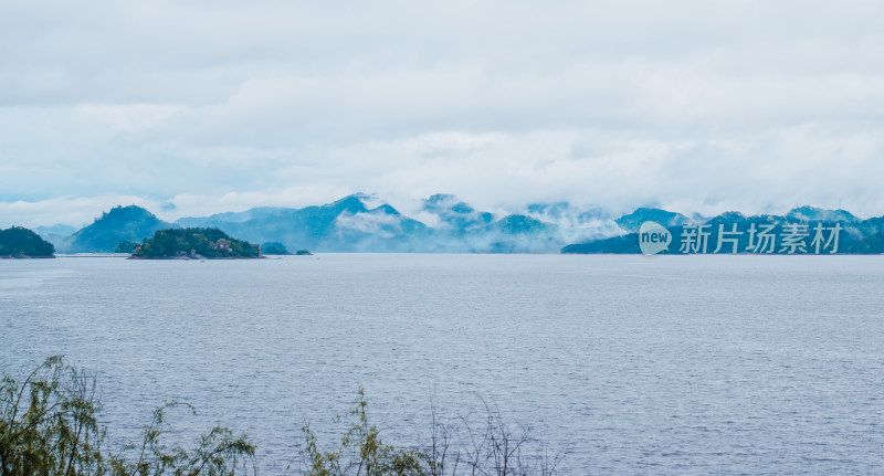 航拍浙江千岛湖风光