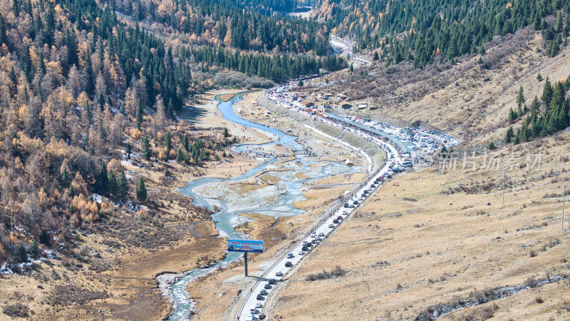 四川西部阿坝理小路的热点大二普营地