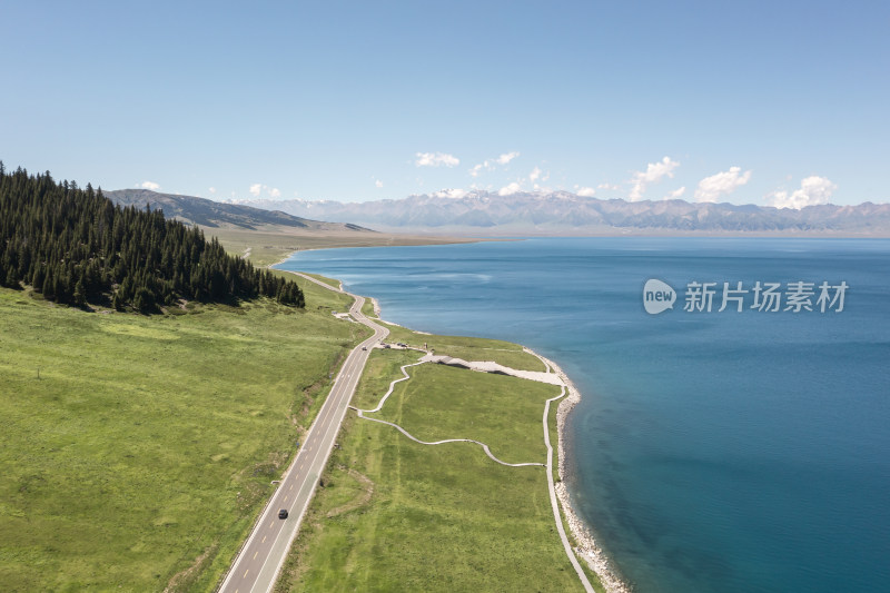 中国新疆赛里木湖夏季风景