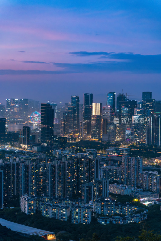 深圳CBD/南山公园/蓝调时刻 深圳风景