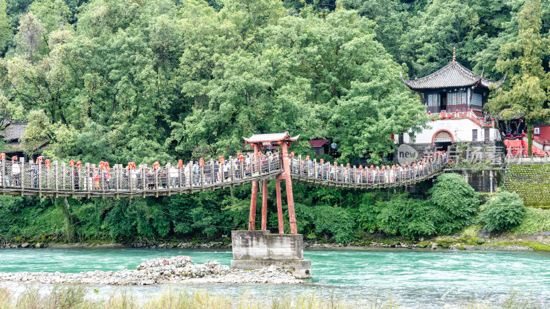 四川都江堰景区旅游综合场景