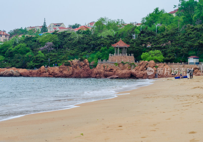 青岛第一海水浴场风景