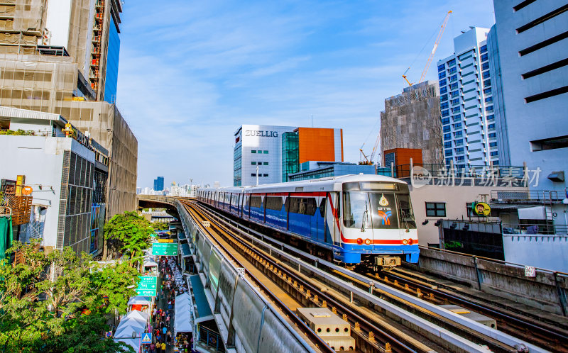 泰国曼谷城市轨道交通风光