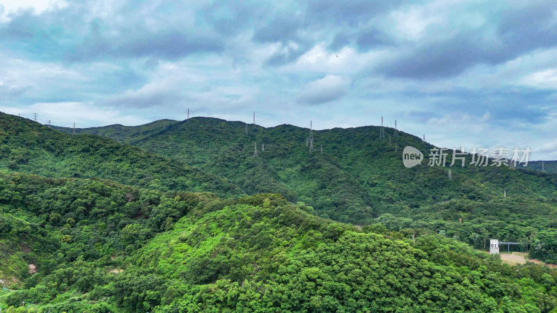 广东深圳阳台山公园航拍