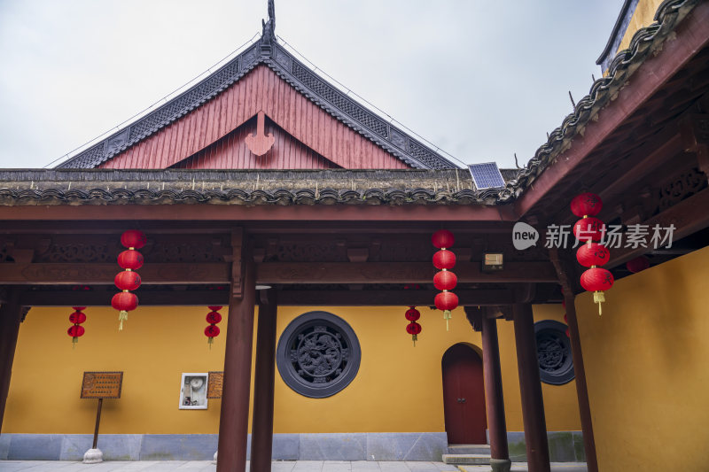 杭州西湖三天竺法镜寺古建筑风景