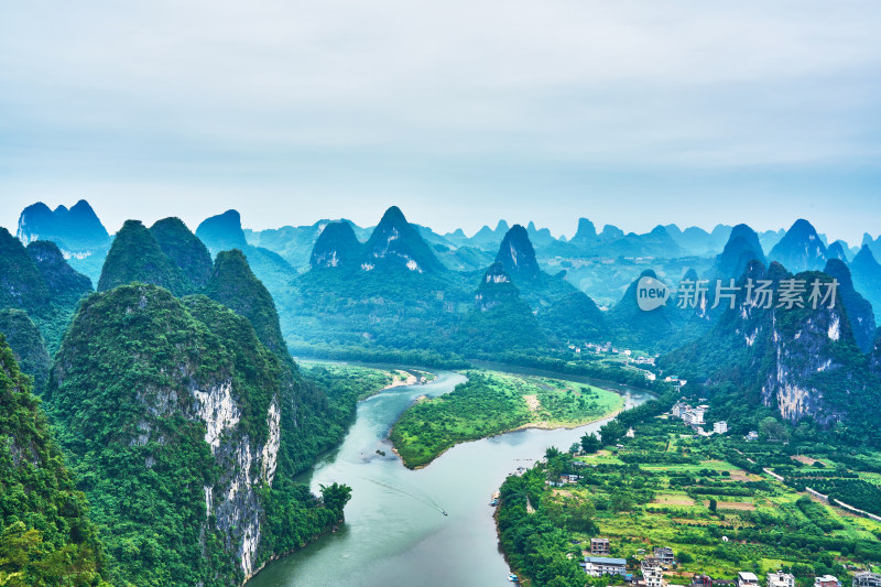 桂林九马画山风光美景