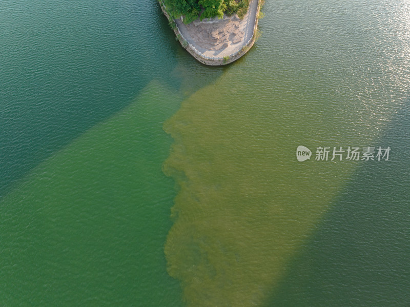 日落黄昏 航拍湖南衡阳 湘江蒸水 石鼓书院