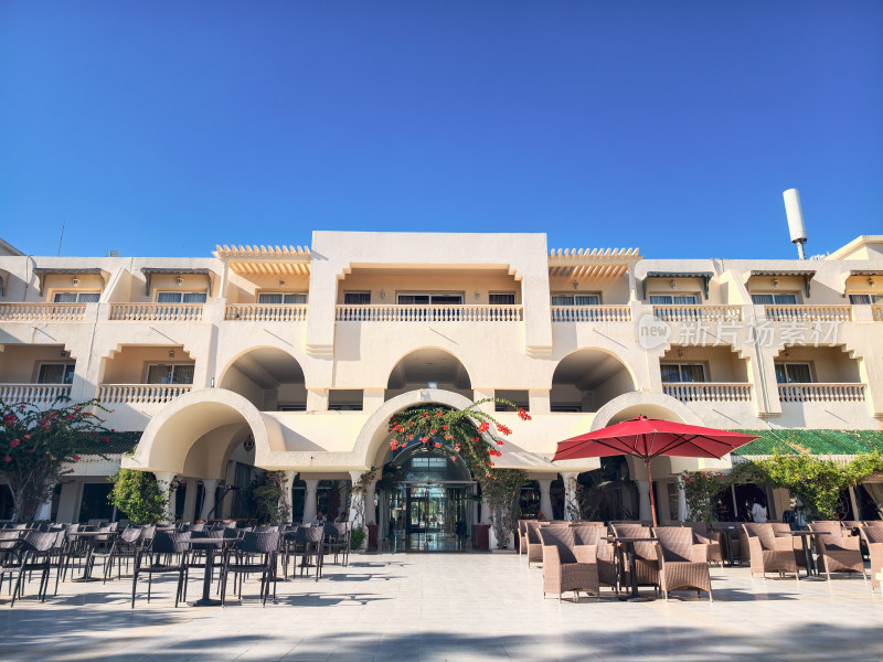 户外酒店建筑及休闲区域