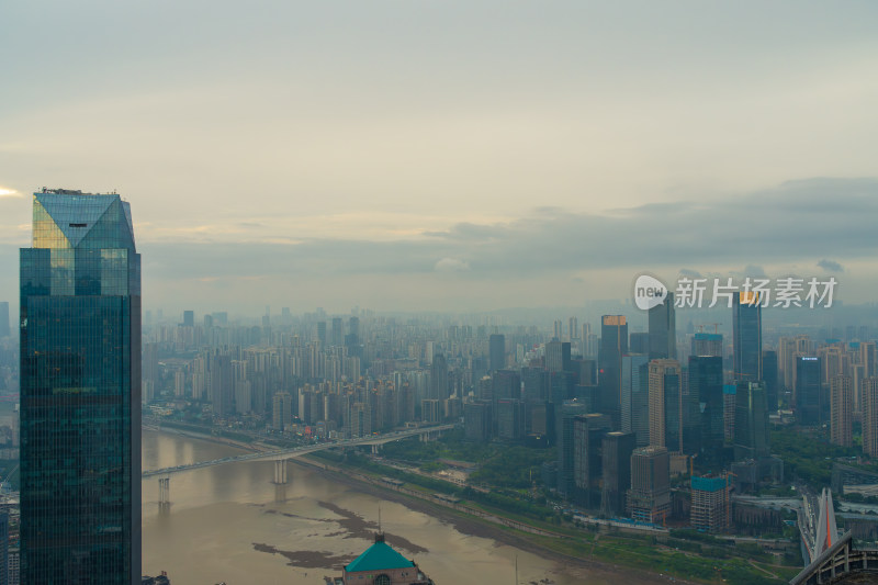 重庆渝中半岛城市风光地标建筑