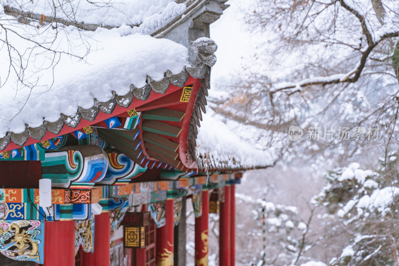 古建筑雪景