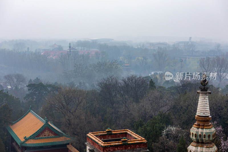 北京颐和园四大部洲景点景观