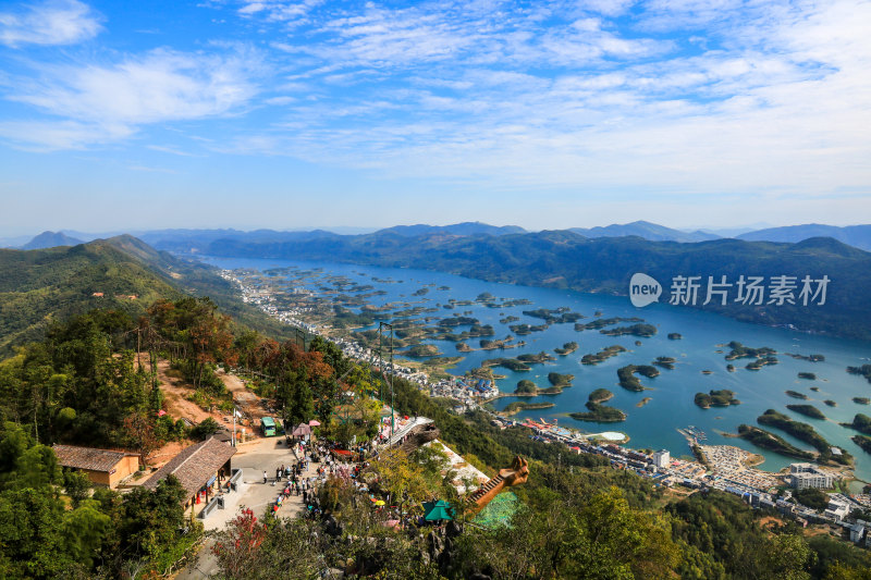 湖北黄石仙岛湖生态旅游景区，天空之城景区