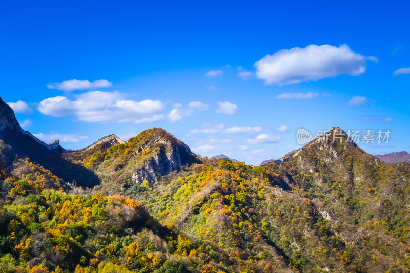 万里长城秋天自然风景