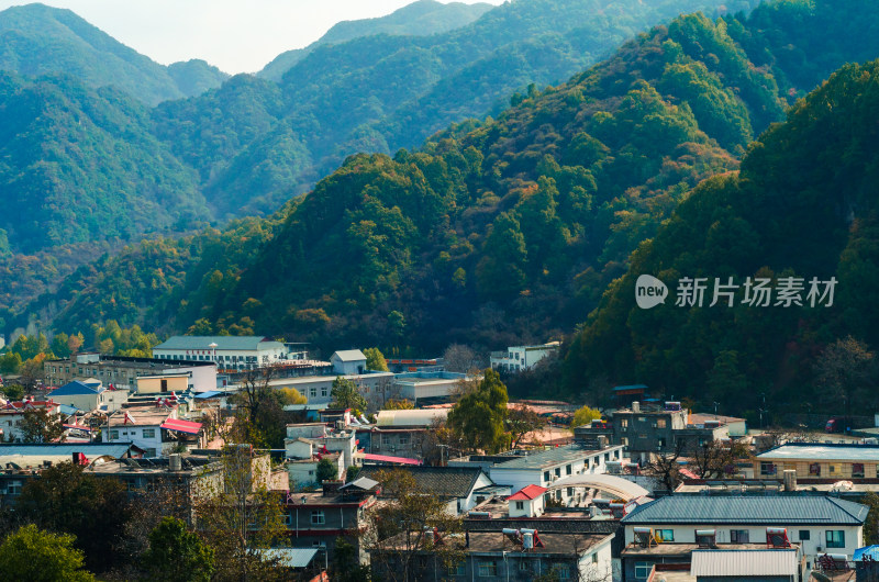 河南洛阳白云山风景区秋色