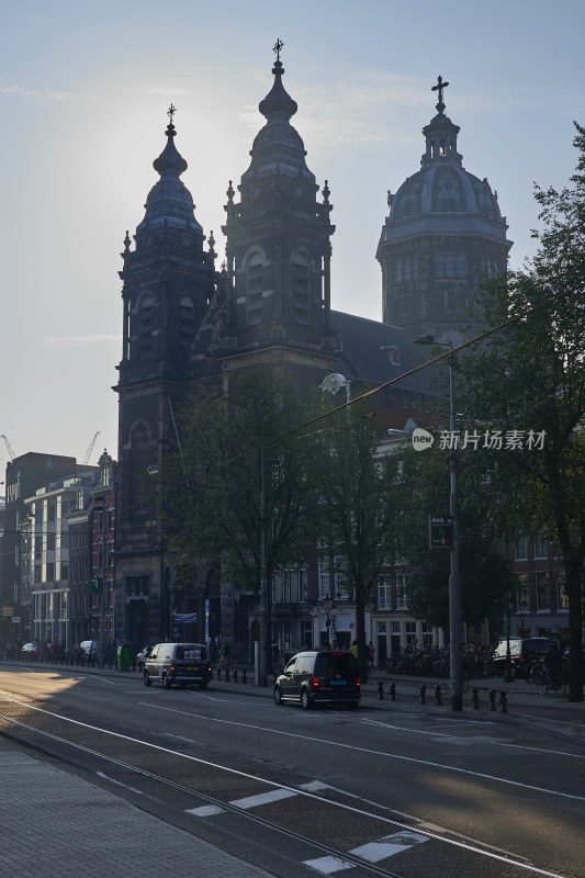 荷兰阿布斯特丹城市街景