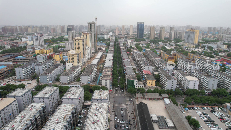 河北邢台城市风光航拍