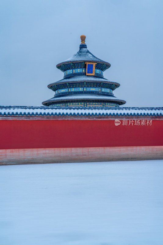 北京古建筑雪景