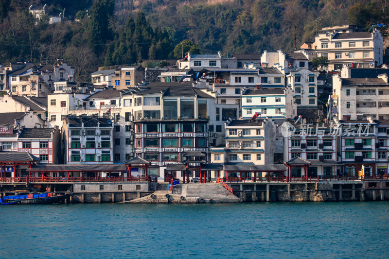 湖北宜昌三峡人家景区长江西陵峡灯影峡江域