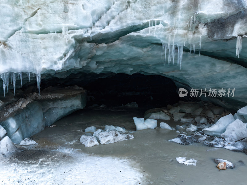 西藏昌都依噶冰川万年冰川高空航拍