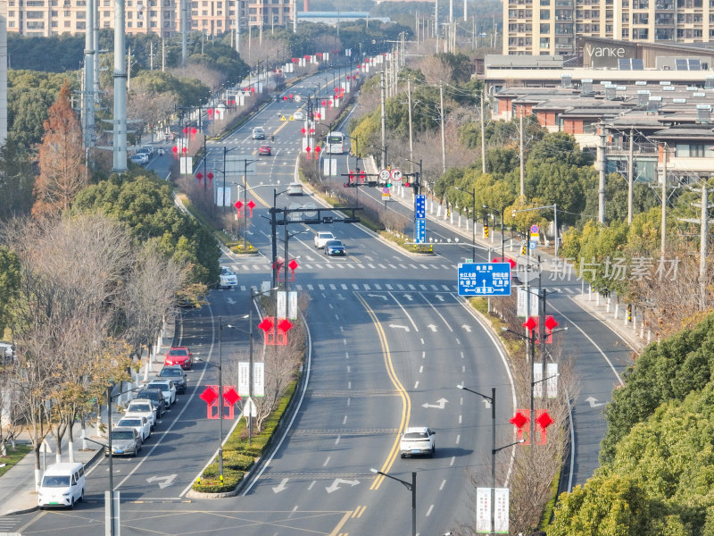 城市里的新春氛围