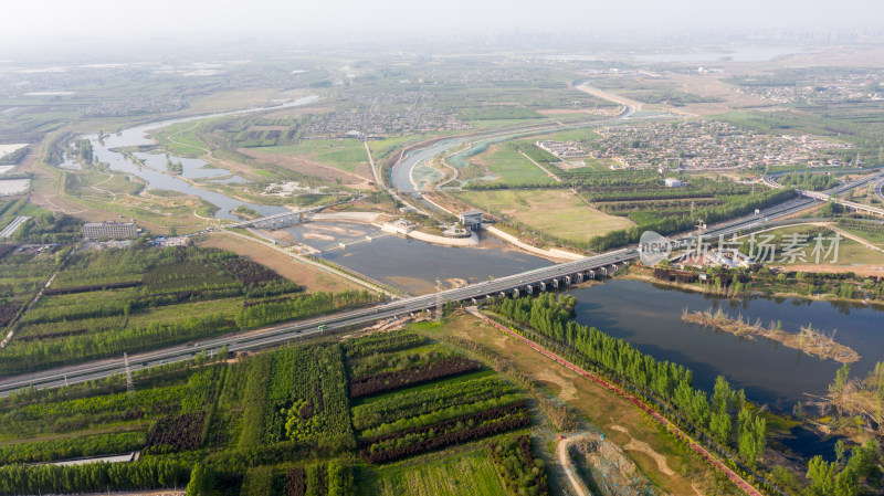 西安梁家桥景区航拍