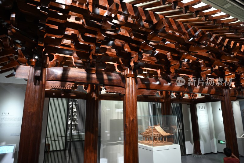 传统木结构建筑构件展示