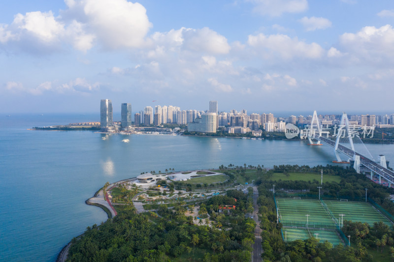 海口航拍城市风光