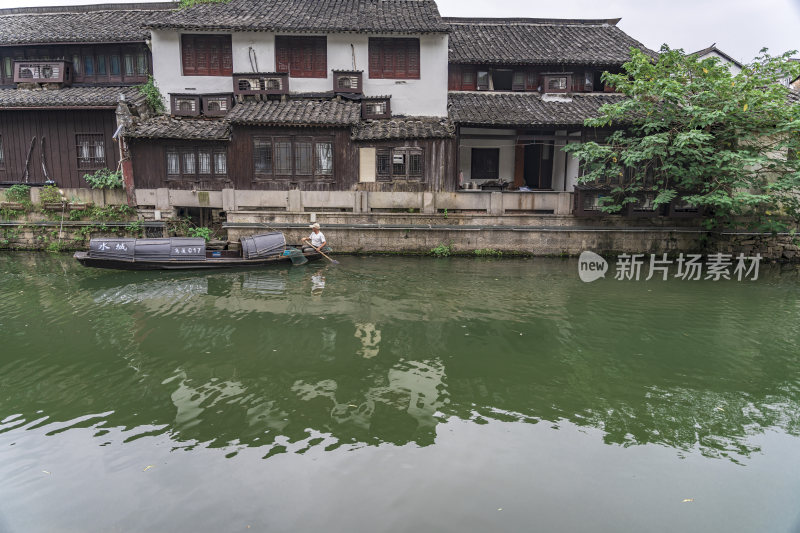 绍兴仓桥直街江南水乡风景