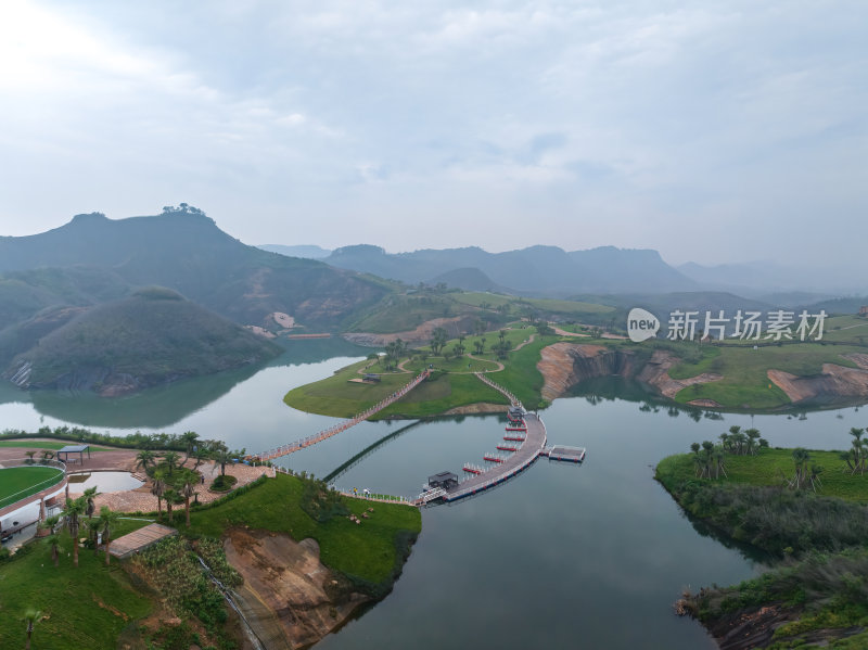 湖南郴州晨雾高椅岭山峰山峦漫步航拍