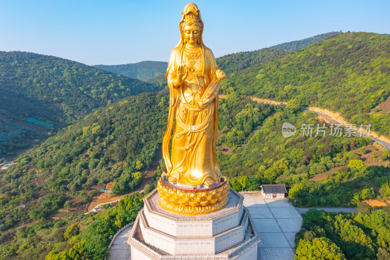 苏州西山岛大观音禅寺航拍